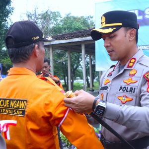 Polres Ngawi Perkuat Jaga Kondusifitas Wilayah dengan Sabuk Kamtibmas