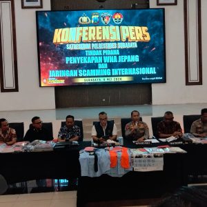 Kasus Penyekapan WNA Jepang di Surabaya : Satreskrim Polrestabes Surabaya Ungkap Jaringan Kejahatan Siber Lintas Negara