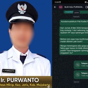 Kasus Dugaan Pencabulan Anak, Kades Mlirip di Konfirmasi Gercep “Blokir Whatsap Wartawan SIMAK BERITANYA!!!