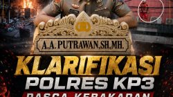Klarifikasi Polres KP3 Pasca Kebakaran, Diberitakan Tentang Ruangan Arsip Dokumen Penting Yang Terbakar, AKP Adik Agus Putrawan. SH, MH : ITU TIDAK BENAR
