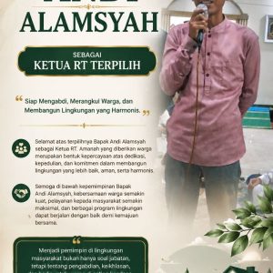 Andi Alamsyah Terpilih Sebagai Ketua RT 003/003 Kampung Bubulak, Warga Sambut Harapan Baru