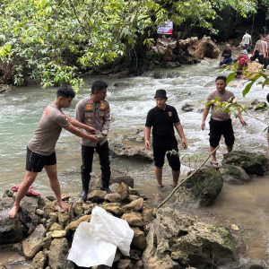 Polres Pangkep Mulai Bangun Jembatan Merah Putih Presisi di Desa Bonto Birao