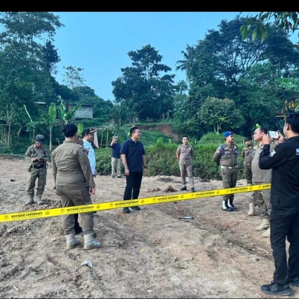 Galian Tanah di Panongan Ditutup, Satpol PP Kabupaten Tangerang Tegaskan Penegakan Aturan