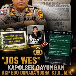 JOS WES :  AKP Edo Damara Yudha, S.I.K. M.H, Beri Sinyal di Percakapan Via Whatsap Terlapor Sudah Diamankan Mas, Bukti Bang Jago Lanjut Proses Hukum