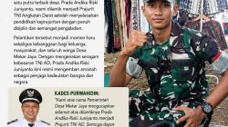 PUTRA TERBAIK DESA MEKAR JAYA RESMI DILANTIK MENJADI PRAJURIT TNI AD