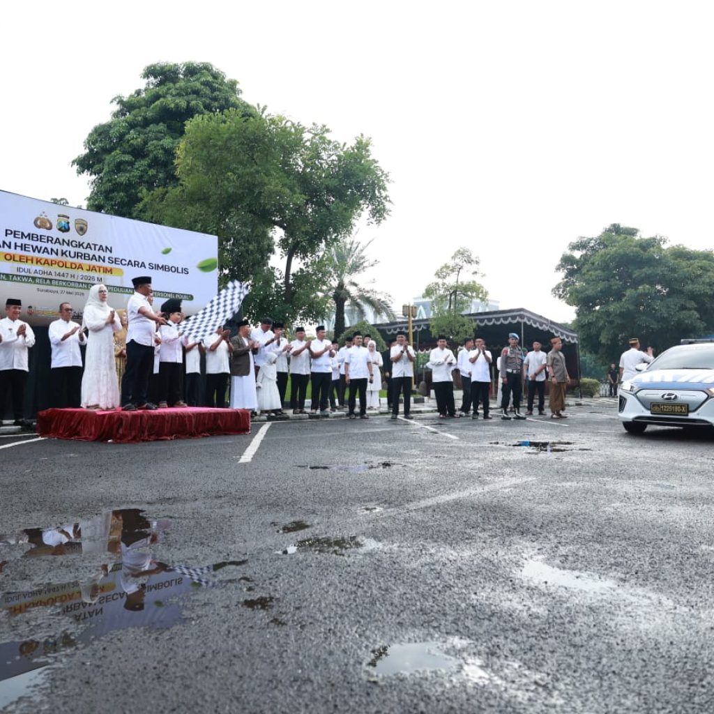 Iduladha 1447 H Polda Jatim Salurkan Ratusan Hewan Kurban untuk Masyarakat