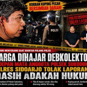Warga Dihajar Debt Collector di Depan Mata Anggota Polsek Sukodono, Korban Mengaku Laporannya Ditolak Polres, Masih Adakah Hukum