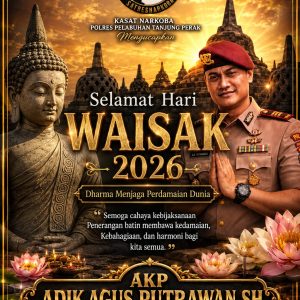 AKP Adik Agus Putrawan: Semangat Waisak Momentum Perkuat Perdamaian dan Persatuan Bangsa