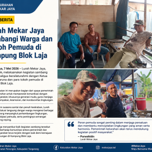 Lurah Mekar Jaya Sambangi Warga dan Tokoh Pemuda di Kampung Blok Laja