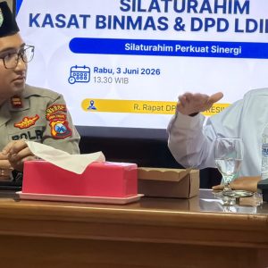 Wujudkan Sitkamtibmas Aman, Kasat Binmas Polres Gresik Jalin Silaturahmi dengan Pengurus DPD LDII