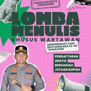 Hari Bhayangkara ke-80, Polresta Tangerang Gelar Lomba Karya Tulis Wartawan Berhadiah Jutaan Rupiah