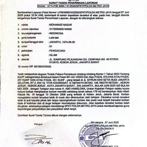 Dugaan Pemalsuan Dokumen Tanah Dilaporkan ke Polda Metro Jaya