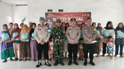 Bakti Sosial Personil Polsek Pasar Kemis bersama Babinsa Koramil 11 Pasar Kemis dalam rangka Menyambut HUT Bhayangkara ke 80