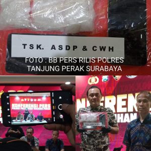Polres Pelabuhan Tanjung Perak Ungkap Peredaran 292,93 Gram Sabu, Dua Tersangka Diamankan