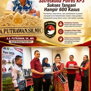 Pendekatan Humanis Berantas Narkoba, Dalam Kurun 4 Bulan Satreskoba Polres KP3 Sukses Tangani Hampir 600 Kasus