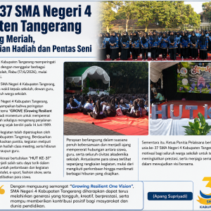 HUT Ke-37 SMA Negeri 4 Kabupaten Tangerang Berlangsung Meriah, Diisi Pembagian Hadiah dan Pentas Seni