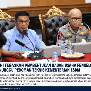 Andra Soni Tegaskan Pembentukan Badan Usaha Pertambangan Rakyat Masih Menunggu Petunjuk Kementerian ESDM