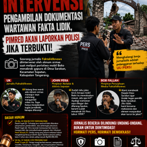 Penghalangan Tugas Jurnalistik Diduga Terjadi di Sepatan, Aktivis Angkat Bicara