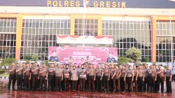 79 Personel Polri dan 3 PNS Polres Gresik Naik Pangkat, Kapolres: Layani Masyarakat dengan Hati