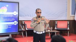 Polres Gresik Tanamkan Budaya Tertib Lalu Lintas Sejak Dini, Gandeng Guru Lewat Polantas Menyapa