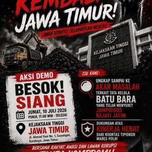 MAKI Jatim Gelar Aksi Damai di Kejati Jatim, Serukan Pengusutan Tuntas Dugaan Tata Kelola Batu Bara dan Penguatan Pemberantasan Korupsi