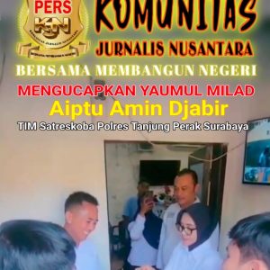 KJN Sampaikan Ucapan Yaumul Milad kepada Aiptu Amin Djabir, Apresiasi Dedikasi Personel Satreskoba Polres Pelabuhan Tanjung Perak