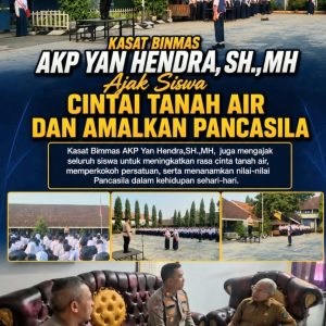 Kasat Binmas Polresta Tangerang AKP Yan Hendra, SH., MH. Pimpin Upacara Bendera di SMP Negeri 3 Tigaraksa, Tanamkan Disiplin dan Karakter Pelajar