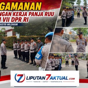Kapolsek Panongan Pimpin Apel Pengamanan Kunjungan Kerja Panja RUU Komisi VII DPR RI ke Kawasan Industri Milenium