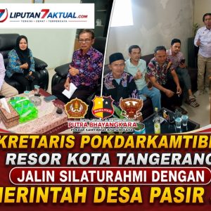 Sekretaris Pokdarkamtibmas Resor Kota Tangerang Silaturahmi ke Desa Pasir Jaya, Perkuat Sinergi Kamtibmas
