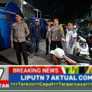 Personil Polsek Pangkajene Polres Pangkep Melaksanakan Kegiatan Pengamanan Pesta Pernikahan Warga Kelurahan Jagong