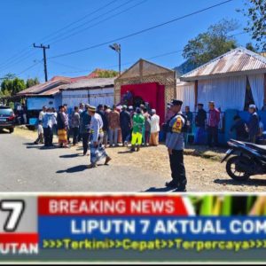 Demi Kelancaran Pesta Warga, Bhabinkamtibmas Tompo Bulu Siap Amankan dan Atur Lalu Lintas