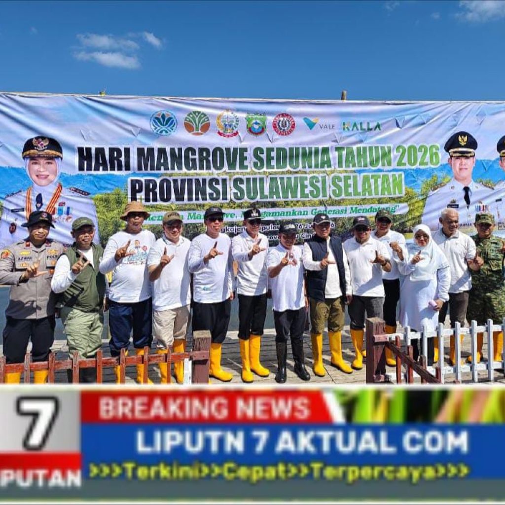 Peringatan Hari Mangrove Sedunia 2026: Wakapolres Pangkep Ikut Gerakan Nasional Penanaman Bersama Presiden