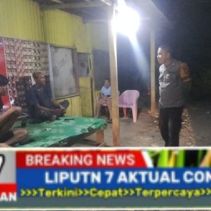 Polsek Mandalle Gelar Patroli Malam Cegah Tindak Kriminalitas