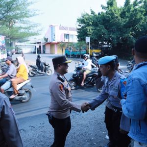 Jaga Kondusivitas, Polres Gresik Perketat Penyekatan Perbatasan Gresik-Surabaya di Menganti