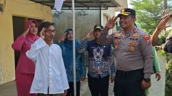 Serentak Jelang HUT RI Ke-81, Polsek Bangil Kerahkan Personel Bersama Tiga Pilar Bangkitkan Nasionalisme Lewat Gerakan Bendera Merah Putih