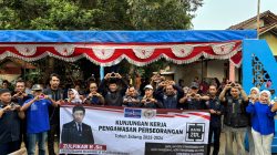 Kunker Pengawasan Perseorangan, Zulfikar Resmikan Posko AMPD PAC Panongan di Desa Mekar Jaya