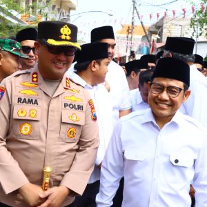 Dampingi Kunker Menko Muhaimin ke Gresik, Kapolres Gresik Beri Pesan untuk Generasi Muda