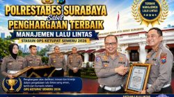 BRAVO!!!, Polrestabes Surabaya Sabet Penghargaan Terbaik Manajemen Lalu Lintas Stasiun Ops Ketupat Semeru 2026