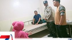 Kapolsek Balocci Bersama Bhayangkari Jenguk Aiptu Abd. Azis yang Sedang Menjalani Perawatan di RS Bhayangkara Makassar