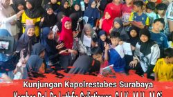 Ciptakan Rasa Aman, Kapolrestabes Surabaya Hadir Beri Semangat Generasi Penerus di Tembok Dukuh