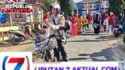 Pawai Meriah Sambut HUT RI, Polsek Balocci Kawal Keamanan Si Kecil   