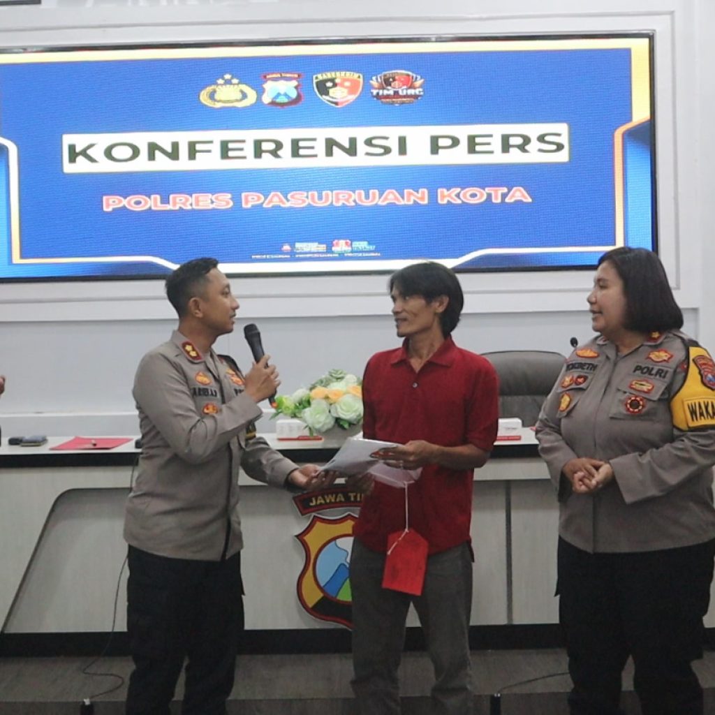 Polres Pasuruan Kota Bongkar Jaringan Curanmor, Tersangka dan Penadah Diamankan