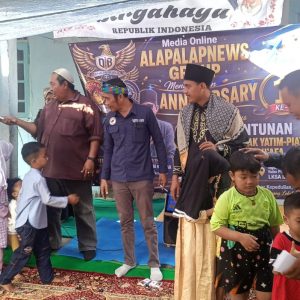 Ketua Yayasan LKSA IZMI Apresiasi Kepedulian AlapAlapNews Group di Anniversary ke-1