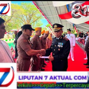 Kapolres Pangkep Ikuti Upacara Detik-Detik Peringatan HUT ke-81 Kemerdekaan RI