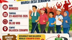 Minggu Pagi, Pemdes Semampir dan Warga Semampir Sidoarjo Siap Meriahkan Jalan Sehat Akbar Berhadiah 5 Motor Listrik