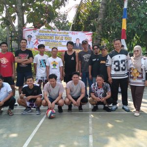 PEMBUKAAN TURNAMEN BOLA VOLI ANTAR RT SE-DESA MEKAR JAYA Dalam Rangka Memeriahkan HUT Kemerdekaan Republik Indonesia ke-81
